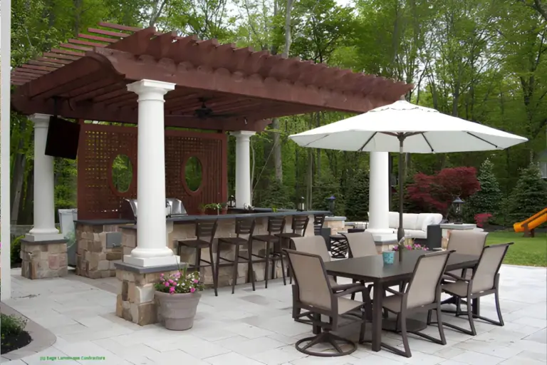 Stone Patio & Pergola Sage Landscaping & Tree Experts