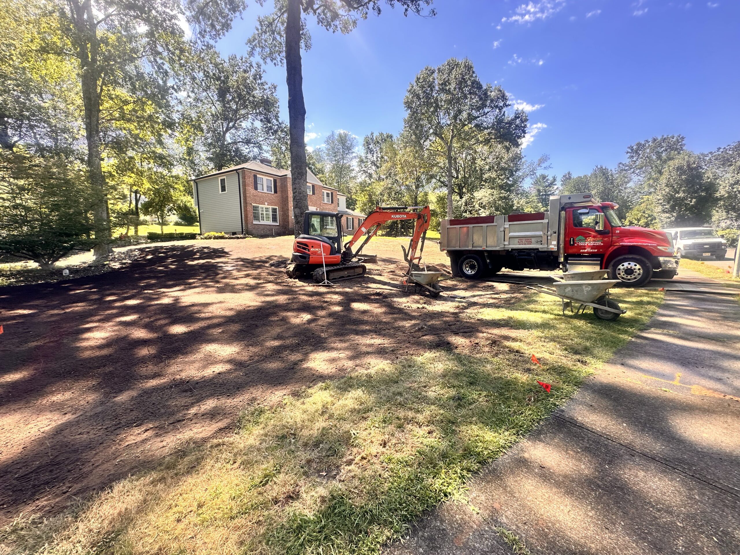 Drainage, Regrading and Lawn Installation in Long Hill Township, NJ