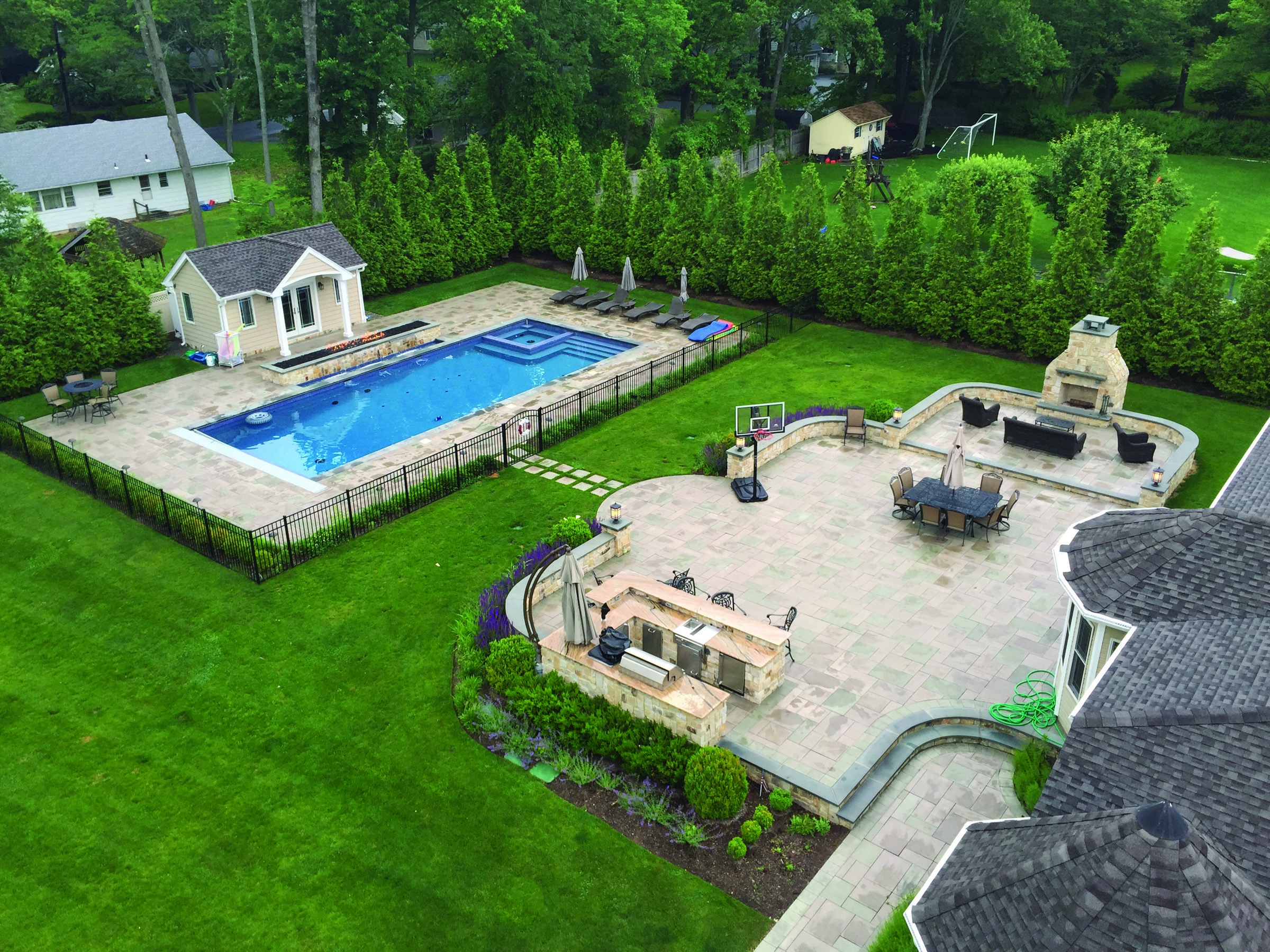 Chlorine Splash & Chemical Drift Tolerance for Pool Hedges | NJ Contractor