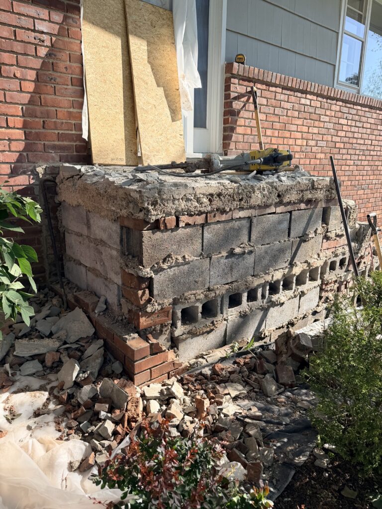 (Demolition Phase) Front Porch & Walkway Makeover in Long Hill Township, NJ