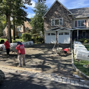 New Paver Driveway Installation in Berkeley Heights NJ - Sage Landscape Contractors